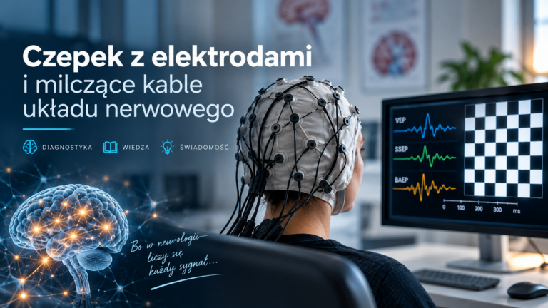 Czepek z elektrodami i milczące kable układu nerwowego – Moja walka z SM – część XII